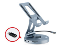 SIIG USB-C Multitask Hub Stand Holder fits under 13†Tablets/Phones