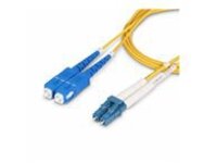Startech 15m (50ft) LC to SC (UPC) OS2 Single Mode Duplex Fiber Optic Cable, 9/125µm, Laser Optimized, 10G, Bend Insensitive, Low Insertion Loss