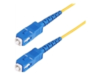 Startech 30m (98.4ft) SC to SC (UPC) OS2 Single Mode Simplex Fiber Optic Cable, 9/125µm, 40G/100G, Bend Insensitive, Low Insertion Loss, LSZH Fiber Patch Cord