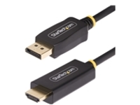 StarTech.com 9.8ft (3m) DisplayPort to HDMI Adapter Cable, 4K 60Hz with HDR, DP to HDMI 2.0b, Active Video Converter, DisplayPort Desktop to HDMI Monitor, M/M