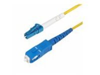 Startech 3m (9.8ft) LC to SC (UPC) OS2 Single Mode Simplex Fiber Optic Cable, 9/125µm, Laser Optimized, 40G/100G, Bend Insensitive, Low Insertion Loss