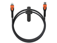 UAG Rugged Charging Cable USB-C to Lightning 5ft- Black/Orange