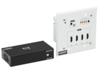 Tripp Lite HDMI over Cat6 Extender Switch Kit, 4-Port Wall Plate/Box