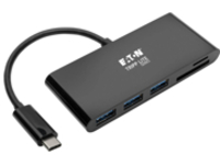 Tripp Lite USB C Hub Multiport w/ 3x USB-A Hub Micro SD, SD/MMC Card Reader, USB Type C, USB-C, USB Type-C