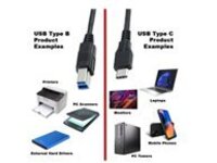 4XEM - USB cable - USB-C (M) to USB Type B (M)