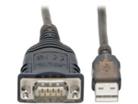 Tripp Lite USB to RS485/RS422 FTDI Serial Adapter Cable with COM Retention (USB-A to DB9 M/M), 30 in.