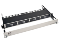 Tripp Lite High Density Copper Fiber Enclosure Panel 4-Cassette Capacity 1U