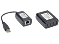 Tripp Lite 4-Port USB 2.0 Over Cat5 Cat6 Video Extender Hub Kit Transmitter &amp; Receiver 164&#x27;