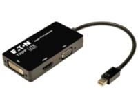 Tripp Lite 6in Mini DisplayPort to VGA / DVI / HDMI Adapter Converter mDP 6&quot;