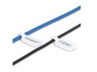 Startech 3.5in (9cm) Cable Labels, 100 Pack White, Cable/Cord Tags (CABLE-TAG-HLWH)