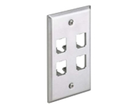Panduit MINI-COM Stainless Steel Faceplate