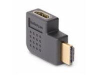 StarTech.com Right Angle HDMI 2.0 Adapter, 90-Degree HDMI Port Saver, M/F