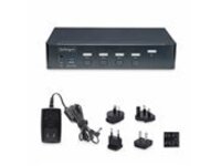 StarTech.com 4-Port DisplayPort KVM Switch, 4K 60Hz, TAA Compliant