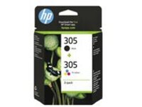 HP 305 - 2-pack - black, color (cyan, magenta, yellow)