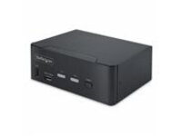 StarTech.com 2-Port Dual-Monitor DisplayPort KVM Switch, 8K 60Hz / 4K 144Hz, DP 1.4, 2x USB 10Gbps Ports, 4x USB HID Ports, Hotkey Switching, TAA Compliant