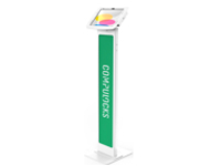 Compulocks iPad 10th-11th (A16) Gen Space Enclosure Brandable Floor Stand White