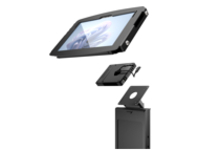 Compulocks Surface Pro 8-10 Space Enclosure Brandable Floor Stand Plus Hub Black