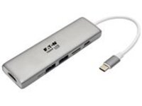 Tripp Lite USB C Docking Station Adapter, 4K @ 30 Hz, HDMI, Thunderbolt 3, PD Charging, Micro SD