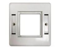 Eaton Tripp Lite Series Single-Gang European-Style Gang Frame for Insert Modules, White