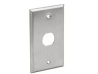 Eaton Tripp Lite Series RJ45 Bulkhead Wall Plate 1 Cutout Industrial Metal Single Gang TAA