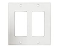 Eaton Tripp Lite Series Double-Gang Antibacterial Wall Plate, Decora Style, Ivory, TAA