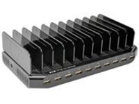 Eaton Tripp Lite Series 10-Port USB Charging Station with Adjustable Storage, 12V 8A (96W) USB Charger Output, Schuko Power Cord