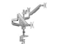 Eaton Tripp Lite Series Triple-Display Flex-Arm Desktop Clamp for 17&quot; to 30&quot; Flat-Screen Displays