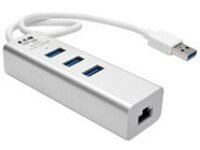 Tripp Lite USB 3.0 SuperSpeed to Gigabit Ethernet NIC Network Adapter w/ 3 Port USB Hub