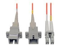 Tripp Lite 0.3M Duplex Multimode Fiber Optic 62.5/125 Adapter LC/SC M/F 1ft 1' 0.3 Meter