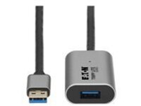 Eaton Tripp Lite Series USB 3.2 Gen 1 Active Extension Repeater Cable (M/F), Aluminum Housing, 10 m (32.8 ft.)