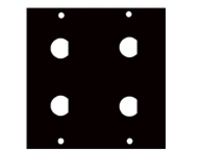 UCP MODULE, FOUR 1/2IN  BNC PUNCHOUTS