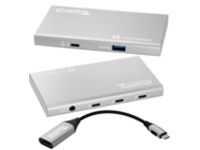 Plugable - Hub - 3 x Thunderbolt 4 &#x2B; 1 x USB 3.2 Gen 2