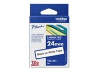 Brother TZe251 - Black on white