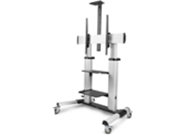 Startech Rolling TV Cart/Stand On Wheels, Up to 100inch/220lb Screens