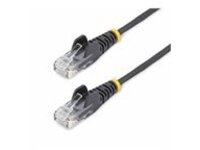 StarTech.com 3ft Slim LSZH CAT6 Ethernet Cable, 10 Gigabit Snagless RJ45 100W PoE Patch Cord, CAT 6 10GbE UTP Network Cable w/Strain Relief, Black, Fluke Tested/ETL/Low Smoke Zero Halogen
