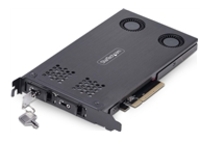 StarTech.com Dual-Bay M.2 NVMe SSD Removable Mobile Rack for PCIe x8 Slot