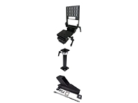 Havis Premium - Mounting kit (heavy duty vehicle specific base plate, heavy duty pole with height adjust handle, keyboard mount, motion device, stability support arm, monitor mount)
