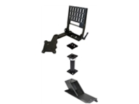 Havis Standard - Mounting kit (swivel arm, top offset platform, telescopic pole, heavy duty pole without height adjust handle, monitor mount)