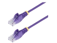 StarTech.com 50cm Purple Slim CAT6 Ethernet Cable, Snagless, 28AWG, LSZH