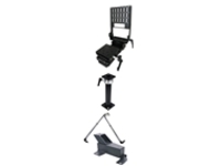Havis Premium - Mounting kit (heavy duty vehicle specific base plate, heavy duty pole with height adjust handle, keyboard mount, motion device, stability support arm, telescopic pole, side support arm)