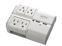 Wall Surge Prot 4 Rotatng Out 1080 Joule W/2 3.4A Usb Charge Port