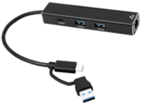 4XEM - Hub - 2 x USB 3.2 + 1 x USB-C 3.1 Gen 1 + 1 x 2.5GBase-T