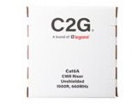 C2G 1000ft (304.8m) TAA-Compliant Cat6a Bulk Unshielded (UTP) Ethernet Network Cable with Solid Conductors-Riser CMR-Rated
