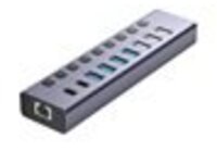 4XEM - Hub - 4 x SuperSpeed USB 3.0 + 2 x USB-C 3.1 Gen 1 + 3 x USB + 1 x 1 Gigabit Ethernet