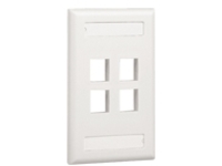 Panduit NetKey Flush Mount Screw-On Faceplates with Labeling