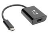 Tripp Lite USB C to HDMI Adapter Converter M/F 4K USB Type C to HDMI Black USB Type C, Thunderbolt 3 Compatible