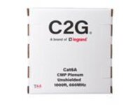 C2G 1000ft (304.8m) TAA-Compliant Cat6a Bulk Unshielded (UTP) Ethernet Network Cable with Solid Conductors-Plenum CMP-Rated