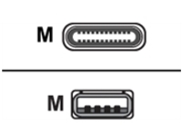 Zebra - USB cable - 24 pin USB-C (M) screwable to USB (M)