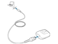 Zebra - USB cable - USB (M) straight to RJ-50 (M) angled