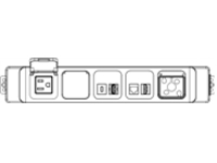 Middle Atlantic - Power distribution unit (surface mountable)